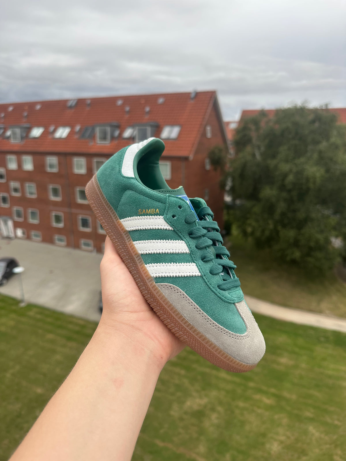 Adidas Samba OG "Collegiate Green Gum Grey Toe"
