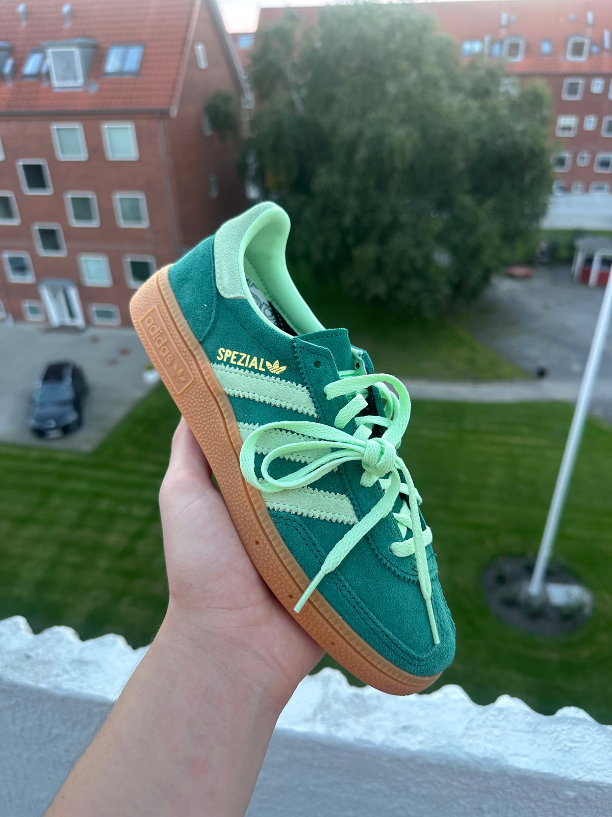 adidas Handball Spezial Collegiate Green Semi Green Spark
